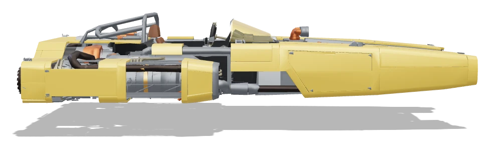ARZ 41 side view - Star Wars Galactic Racer
