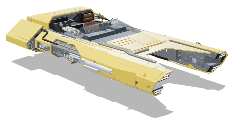 Zak'nee three-quarter view - Star Wars Galactic Racer