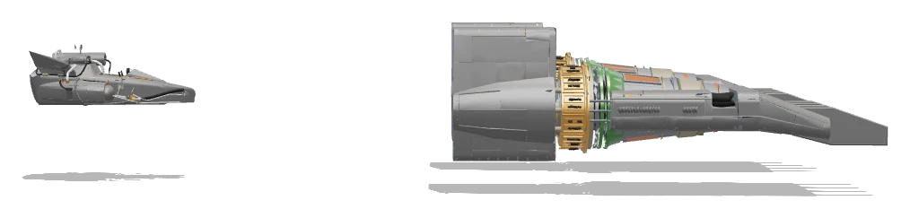 Dud Bolt's Podracer side view - Star Wars Galactic Racer