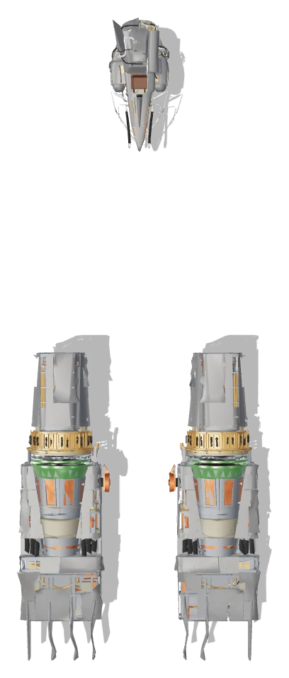 Dud Bolt's Podracer (Aged) top view - Star Wars Galactic Racer