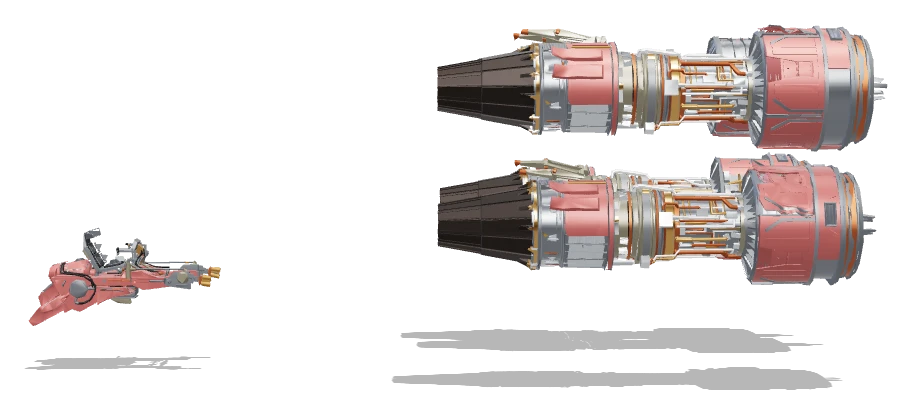 Ben Quadinaros's Podracer (Aged) side view - Star Wars Galactic Racer