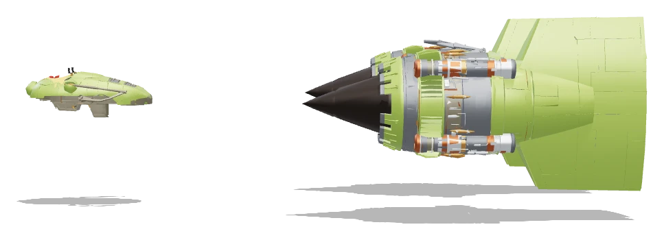 Gasgano's Podracer side view - Star Wars Galactic Racer