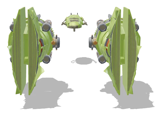 Gasgano's Podracer (Aged) front view - Star Wars Galactic Racer