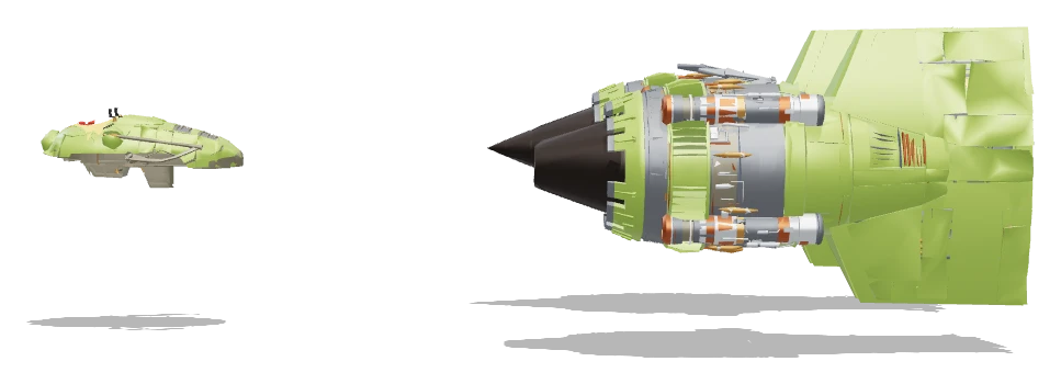 Gasgano's Podracer (Aged) side view - Star Wars Galactic Racer