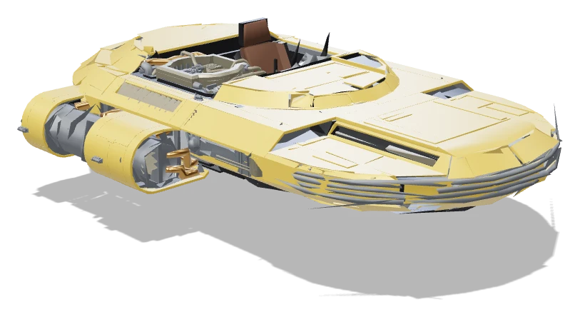WI-9 three-quarter view - Star Wars Galactic Racer
