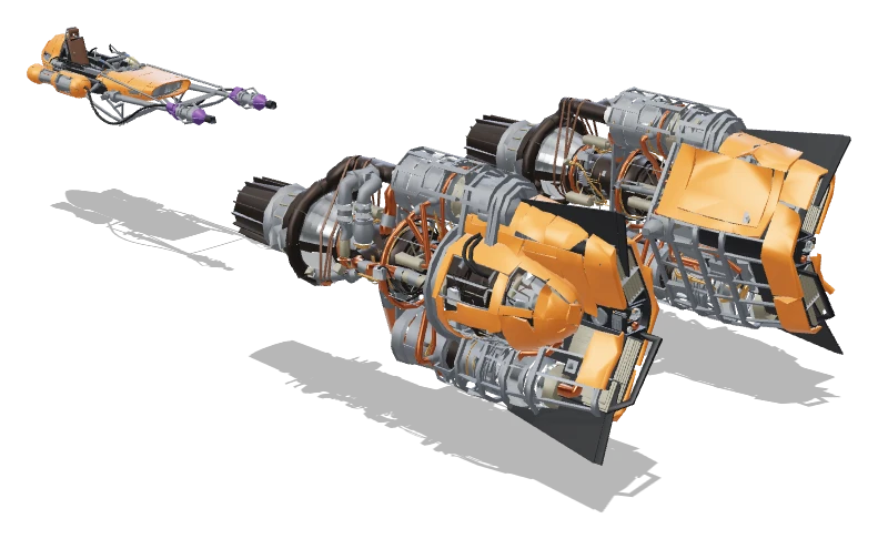 Shade's Podracer (Phase 2) Podracer in Star Wars Galactic Racer