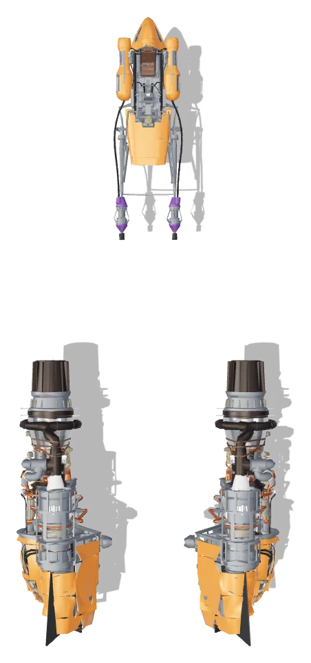 Shade's Podracer (Phase 2) top view - Star Wars Galactic Racer