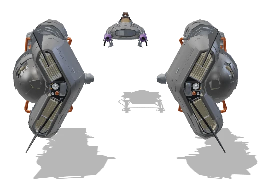 Shade's Podracer (Phase 3) front view - Star Wars Galactic Racer