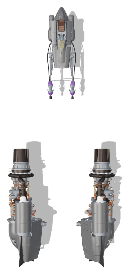 Shade's Podracer (Phase 3) top view - Star Wars Galactic Racer
