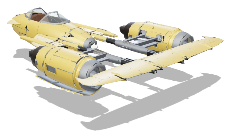 Cesca three-quarter view - Star Wars Galactic Racer