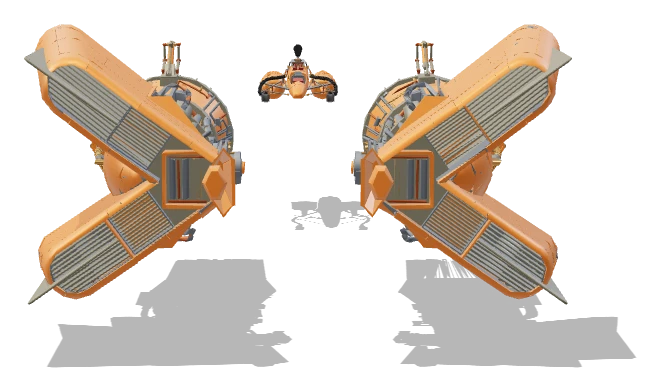 Sebulba's Podracer front view - Star Wars Galactic Racer