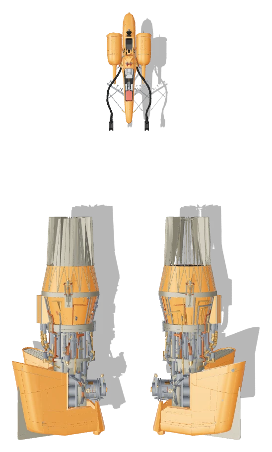Sebulba's Podracer top view - Star Wars Galactic Racer