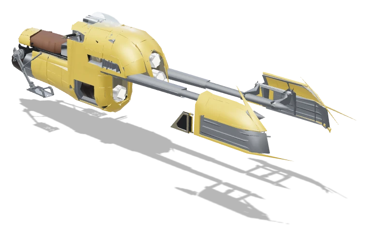 Kreed three-quarter view - Star Wars Galactic Racer