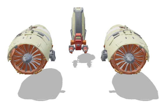 Teemto Pagalies's Podracer front view - Star Wars Galactic Racer
