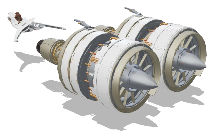 Ody Mandrell's Podracer three-quarter view - Star Wars Galactic Racer