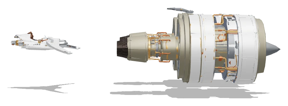 Ody Mandrell's Podracer side view - Star Wars Galactic Racer