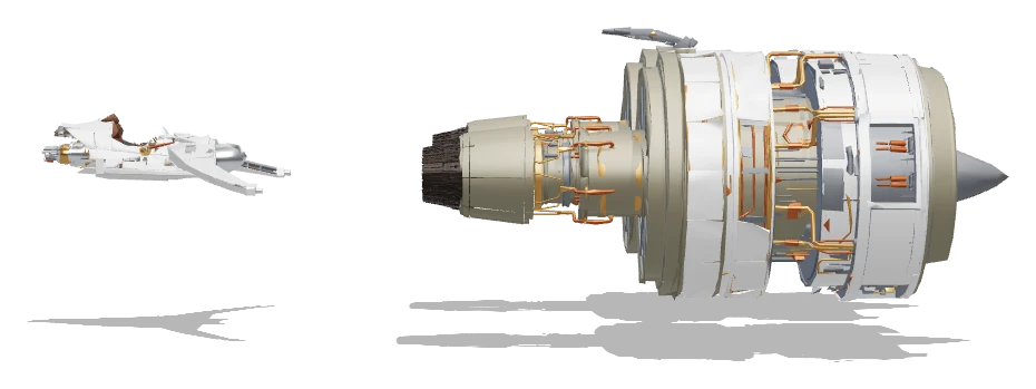 Ody Mandrell's Podracer (Aged) side view - Star Wars Galactic Racer
