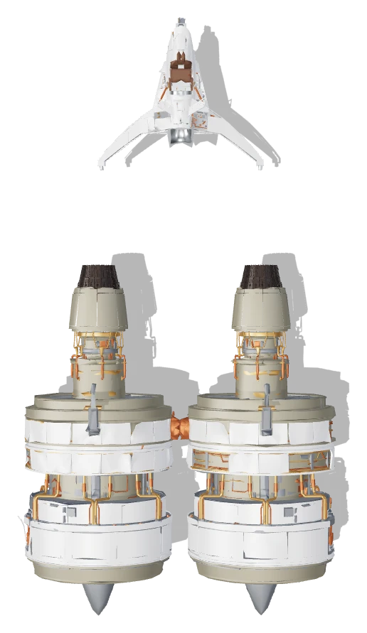 Ody Mandrell's Podracer (Aged) top view - Star Wars Galactic Racer