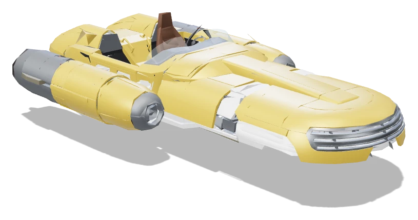 Starweb three-quarter view - Star Wars Galactic Racer